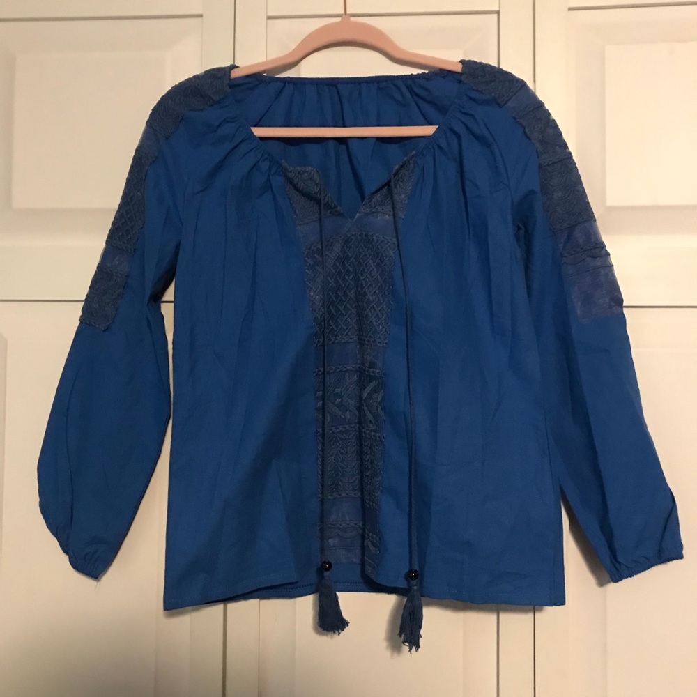 Dark blue shirt